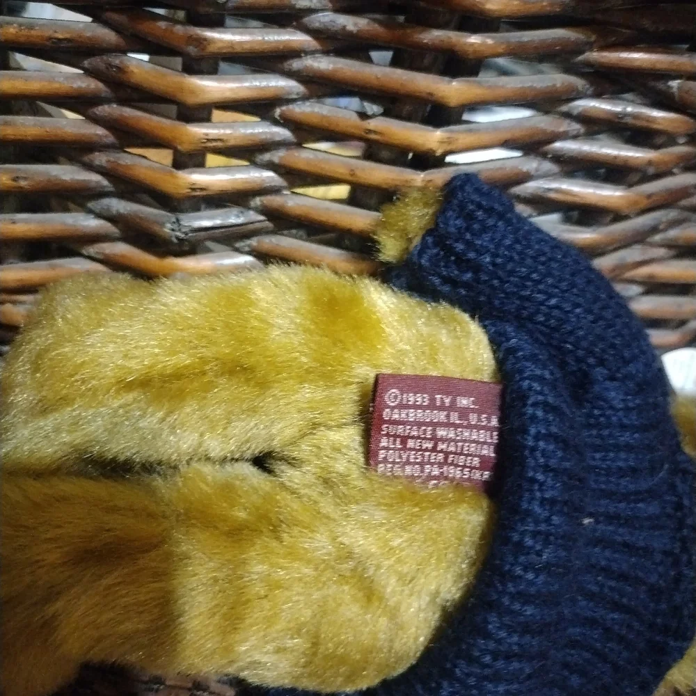 Ty Classics Salty The Bear Beanie Babies Vintage Teddy Plush Soft Toy | 1990s Re - Picture 5 of 6